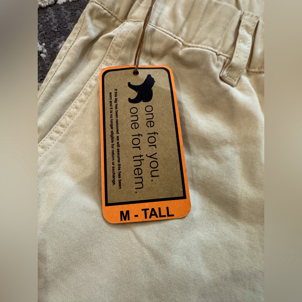 Nwt Bear Bottom Blue Men’s Runners Joggers Size M Tall Lite Khaki — image 4 of 7